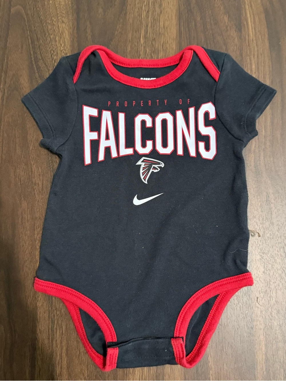 Baby boy Atlanta falcons Nike onesie